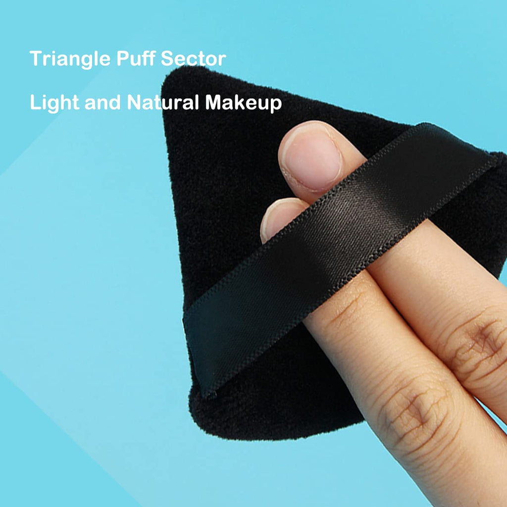 COSLUXE IMAGIC Makeup Triangle Finger Sponge Set,6- Face Triangle Soft Makeup puff, 4 - Finger Puff Mini Makeup powder Puff for Contouring, Under Eyes and Corners,Loose Powder Multicolour - Image 5