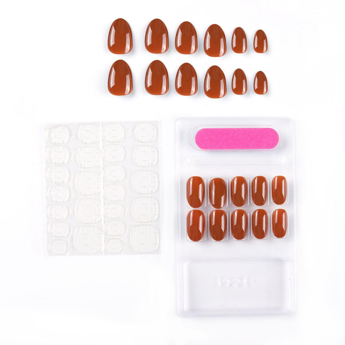 NAILWIND 24 Natural French Short False Nails Acrylic Full Cover Nails,Natural Fake Nails Delicate & Comfortable for Women and Girls (N30, 24 Count -Pack of 1) - Image 3
