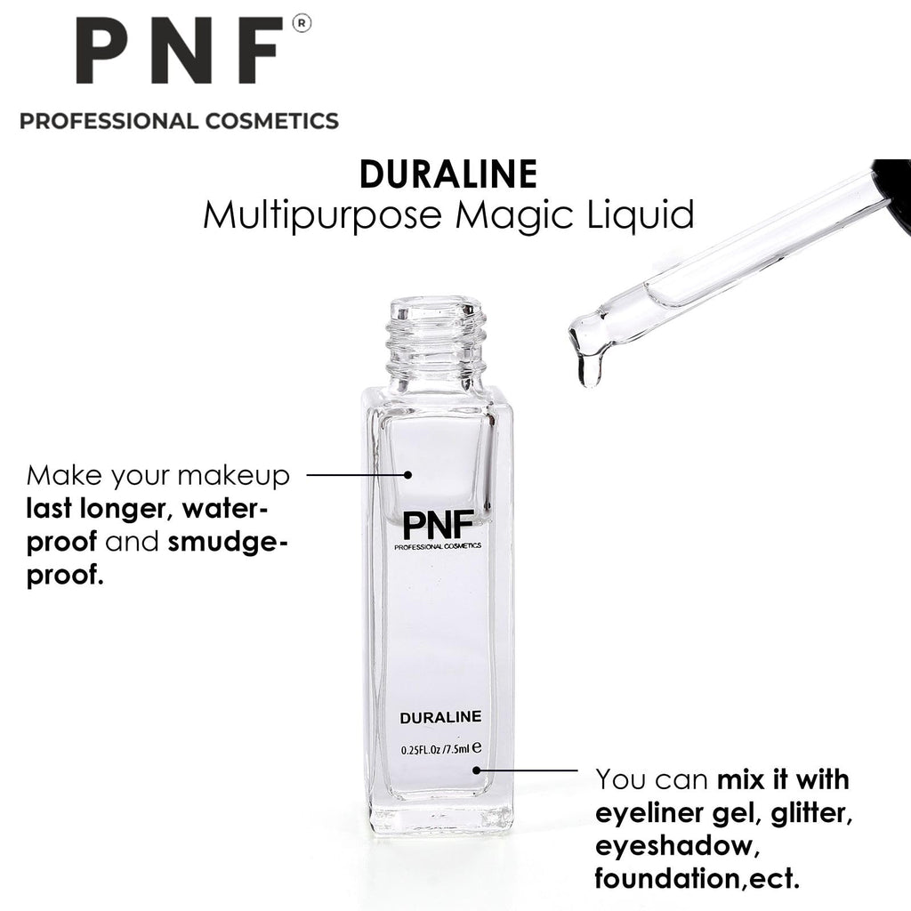 PNF PROFESSIONAL Duraline Makeup Fixer Mixing Liquid- 5ml | Long Lasting Waterproof & Shine Enhancer | For Dry Gel Eyeliner, Foundation, Concealer, Eyeshadow | Ideal For Women, Girls & Makeup - Image 3
