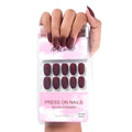 NAILWIND 24pcs Press on Nails | Matte Natural French Short False Nails | Acrylic Full Cover Nails | Natural Fake Nails Delicate & Comfortable for Women and Girls (V-38)