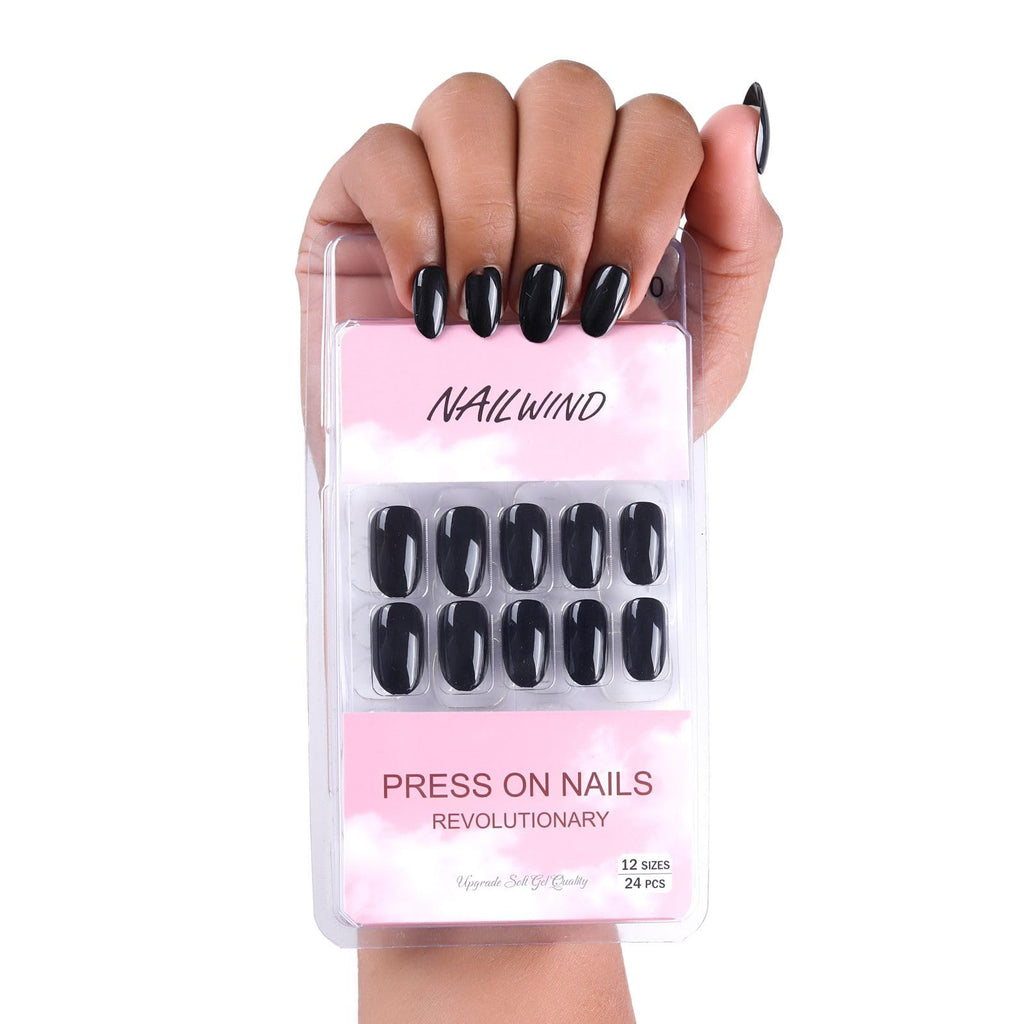 NAILWIND 24 Natural French Short False Nails Acrylic Full Cover Nails,Natural Fake Nails Delicate & Comfortable for Women and Girls (N20, 24 Count -Pack of 1) - Image 2