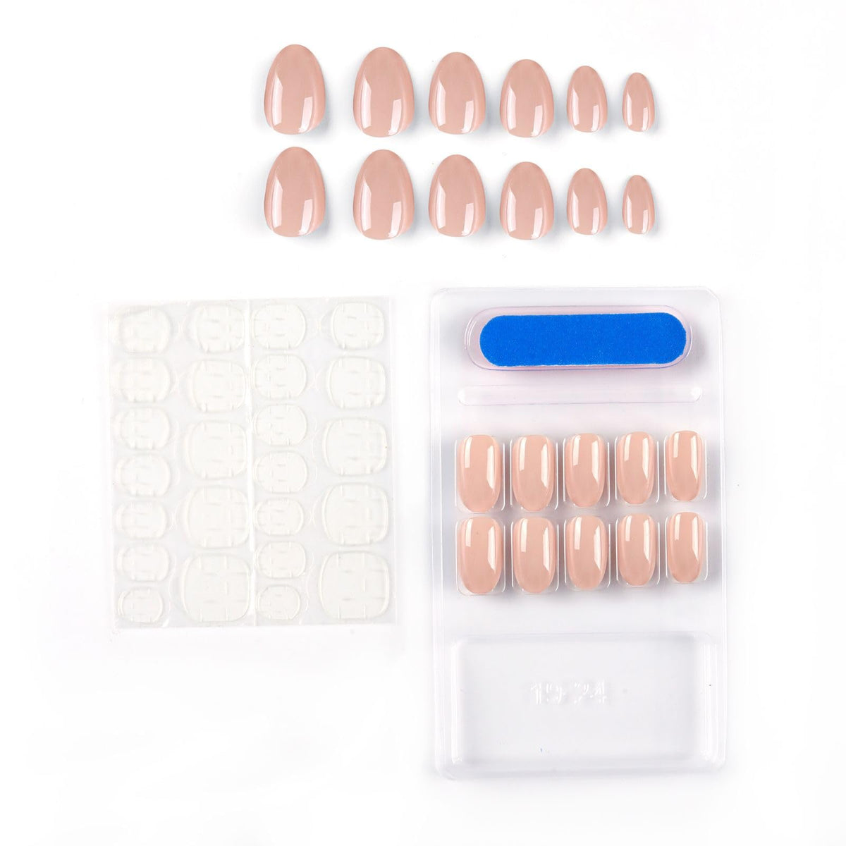 NAILWIND 24 Natural French Short False Nails Acrylic Full Cover Nails,Natural Fake Nails Delicate & Comfortable for Women and Girls (N27, 24 Count -Pack of 1) - Image 3
