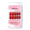 NAILWIND 24 Press on Nails | Natural French Short False Nails | Acrylic Full Cover Nails | Natural Fake Nails Delicate & Comfortable for Women and Girls (V-19)