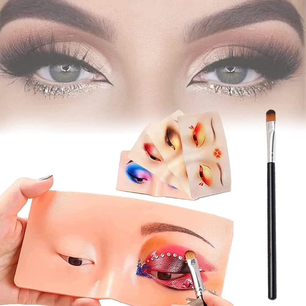 COSLUXE Silicone Makeup Practice Face Board, Face - Practice Skin Board,for Makeup Practice Skin Face Eye Makeup for Beginner Makeup Artist The Perfect 1 PCS