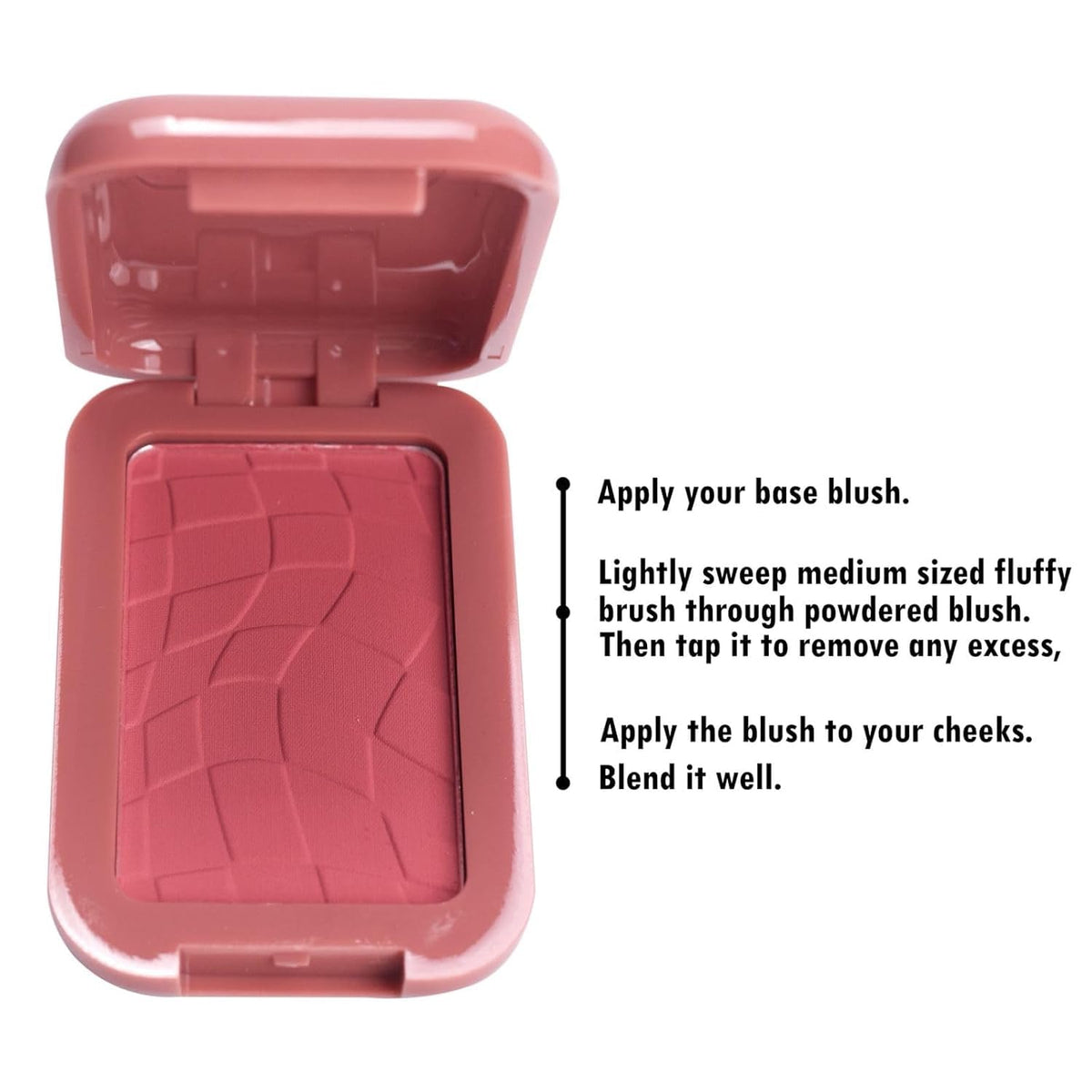 HUDAMOJI Matte Butter Blush Powder | Face Powder Blush for Long-lasting | High Color Rendering and Waterproof Makeup | Up to 12h Wear (01) - Image 7