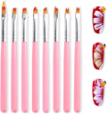 NAILWIND 8Pcs Flower Nail Art Brush Set, Ombre Gradient Painting Pen 3D Tool, Nail Art For Professional Salons Ombre Nail Brush And Home Diy Nail Art Nail Designs (Multicolored, 8 - Pcs)