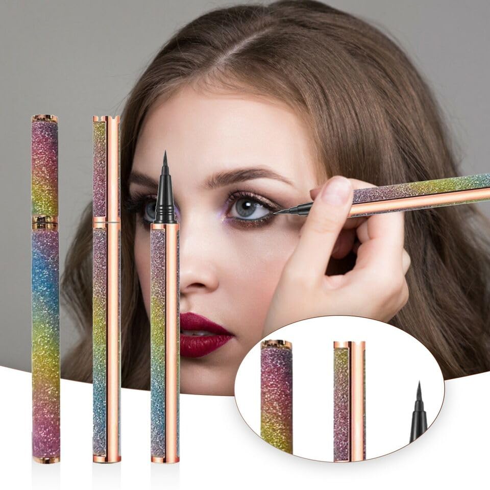 My Colors Liquid Eyeliner Pen Waterproof 0.8g, Long-Lasting, Non Magnetic, No Blooming Quick Drying Eye Liner Black, 1 Pcs Semi-Matte Finish - Image 6