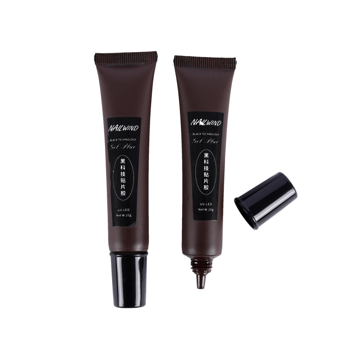 NAILWIND Gel Nail Glue, Solid Nail Gel for Soft Gel Nail Tips 20 ML Nail Lamp Needed Multifunctional Nail Tools Strong Adhesive Rhinestone Glue Gels - Image 2