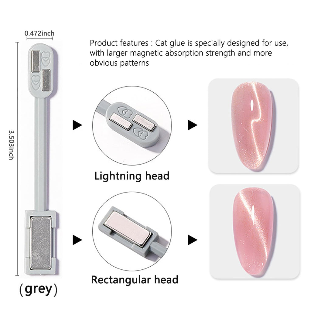 NAILWIND nail magnet Double-head Magnet Stick For 3D Magnetic Cat Eye Gel Nail Polish Nail Art Manicure Tools, (2 - PCS) - Image 9