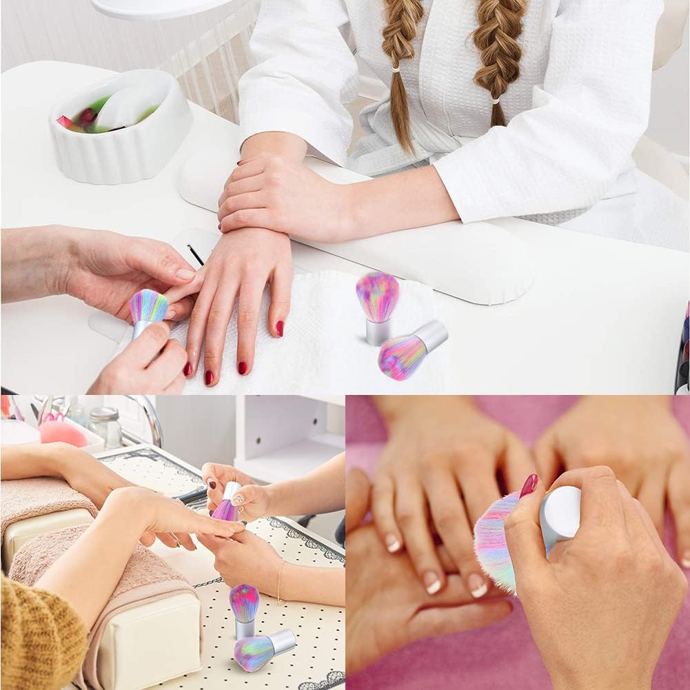 NAILWIND Color Soft nail Cleaner Brush, Mini Nail Art Dust Makeup Remover Brush, Soft Kabuki Cleaner for Makeup, - Image 7