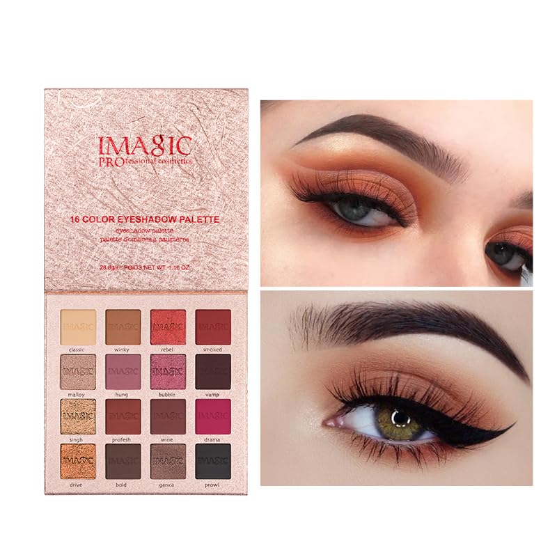 COSLUXE IMAGIC Professional Cosmetic 16 Color Eye-Shadow Palette EY - 318 - Image 4