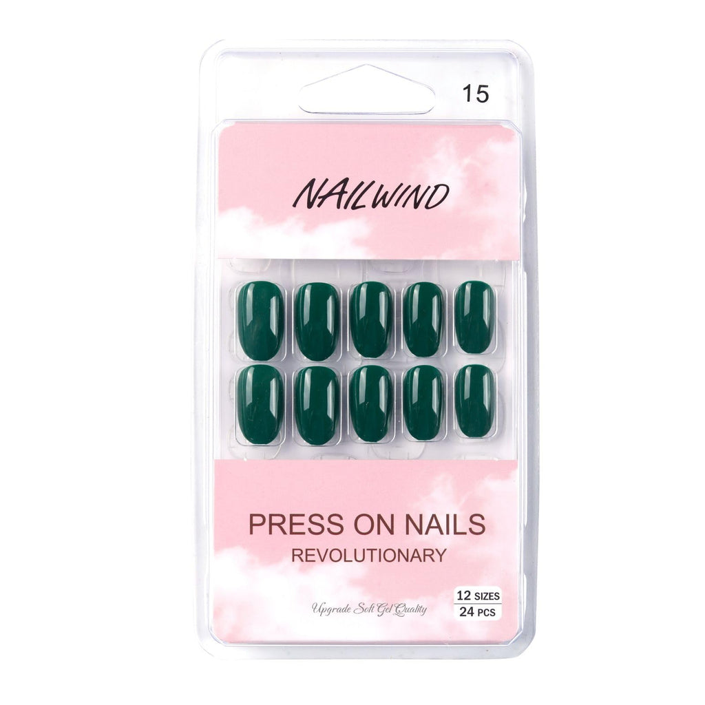 NAILWIND 24 Natural French Short False Nails Acrylic Full Cover Nails,Natural Fake Nails Delicate & Comfortable for Women and Girls (N15, 24 Count -Pack of 1) - Image 5