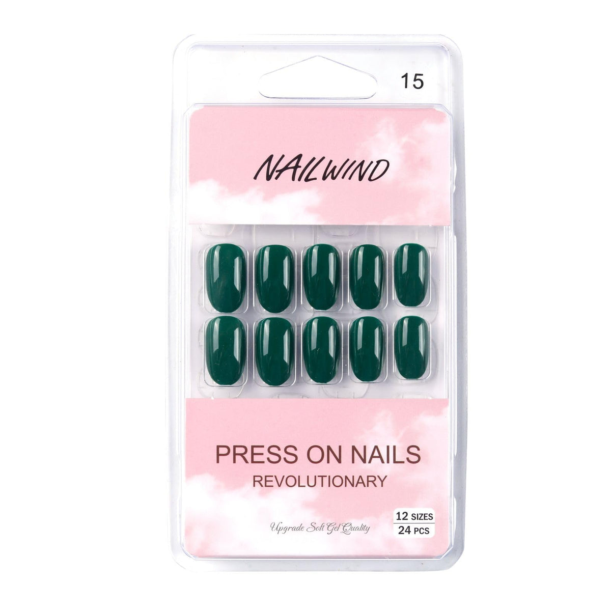 NAILWIND 24 Natural French Short False Nails Acrylic Full Cover Nails,Natural Fake Nails Delicate & Comfortable for Women and Girls (N15, 24 Count -Pack of 1) - Image 5