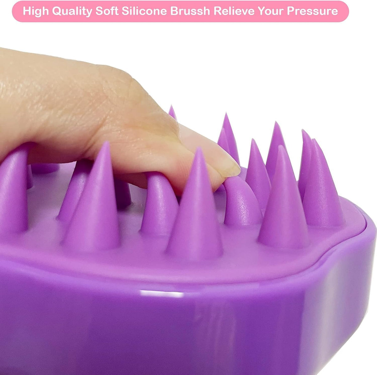 COSLUXE Scalp Massage, Scalp Massager, Head & Hair Massagers For Hair Growth for Dry Massage, Oil & Shampoo - Image 5