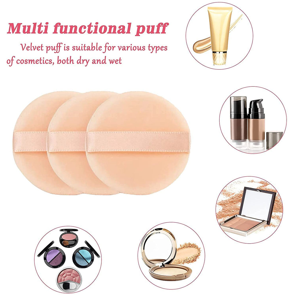 Cosluxe Pure Cotton Powder Puff,Puff, for Powder Foundation, 3 Normal size, Blending for Loose Powder Mineral Powder Body Powder (PACK OF 6, SMALL) - Image 7
