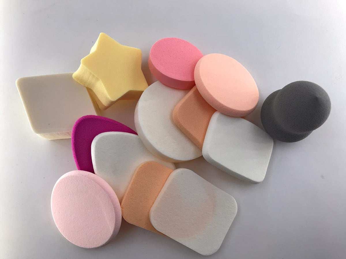 Cosluxe Professional 6 in 1 Makeup Sponge Multicolored Cotton Pad Applicator Foundation Makeup Blender Powder Buff Sponge Cosmetic Puff Women's & Girls Cosmetic Makeup Beauty pack of 1 - Image 7