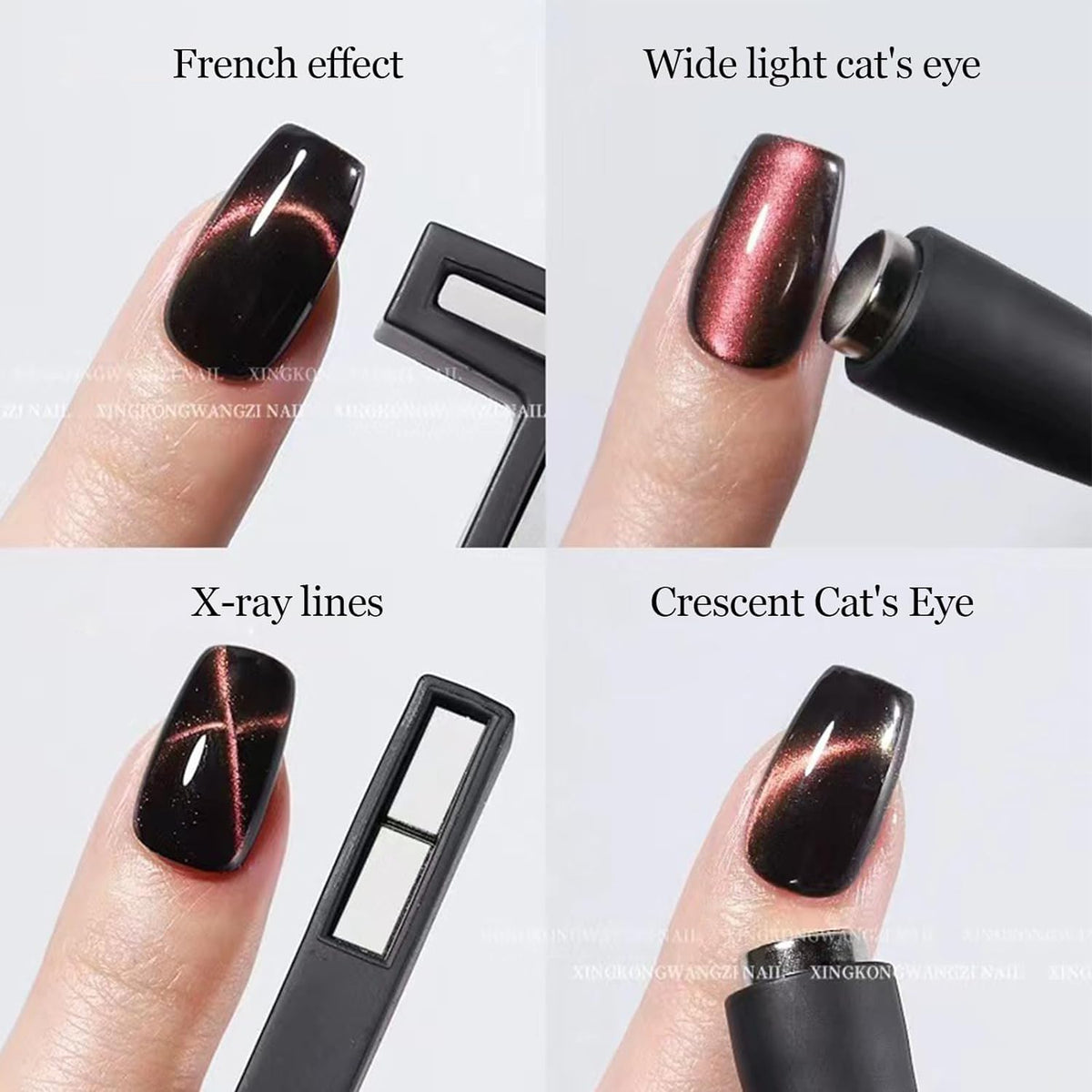 NAILWIND 5 in 1 Magnet for Cat Eye Gel Nail Polish | Nail Art Magnet | Multifunctional Magnetic Nail Tool | Nail Design Tools, Nail Art Accessories DIY Home Salon - Image 9