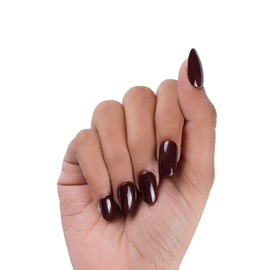 NAILWIND 24 Press on Nails | Natural French Short False Nails | Acrylic Full Cover Nails | Natural Fake Nails Delicate & Comfortable for Women and Girls (V-13) - Image 5