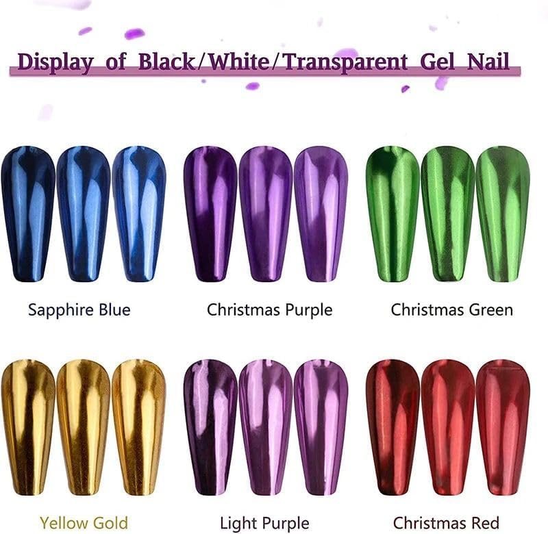 NAILWIND Mirror Chrome Nail Powder Set - 12 Colors Metallic Holographic Chrome Nail Powder Purple Green Red Rose Gold Nail Chrome Powder for Gel Nails Manicure Nail Art Chrome Powder Gifts for Women - Image 11