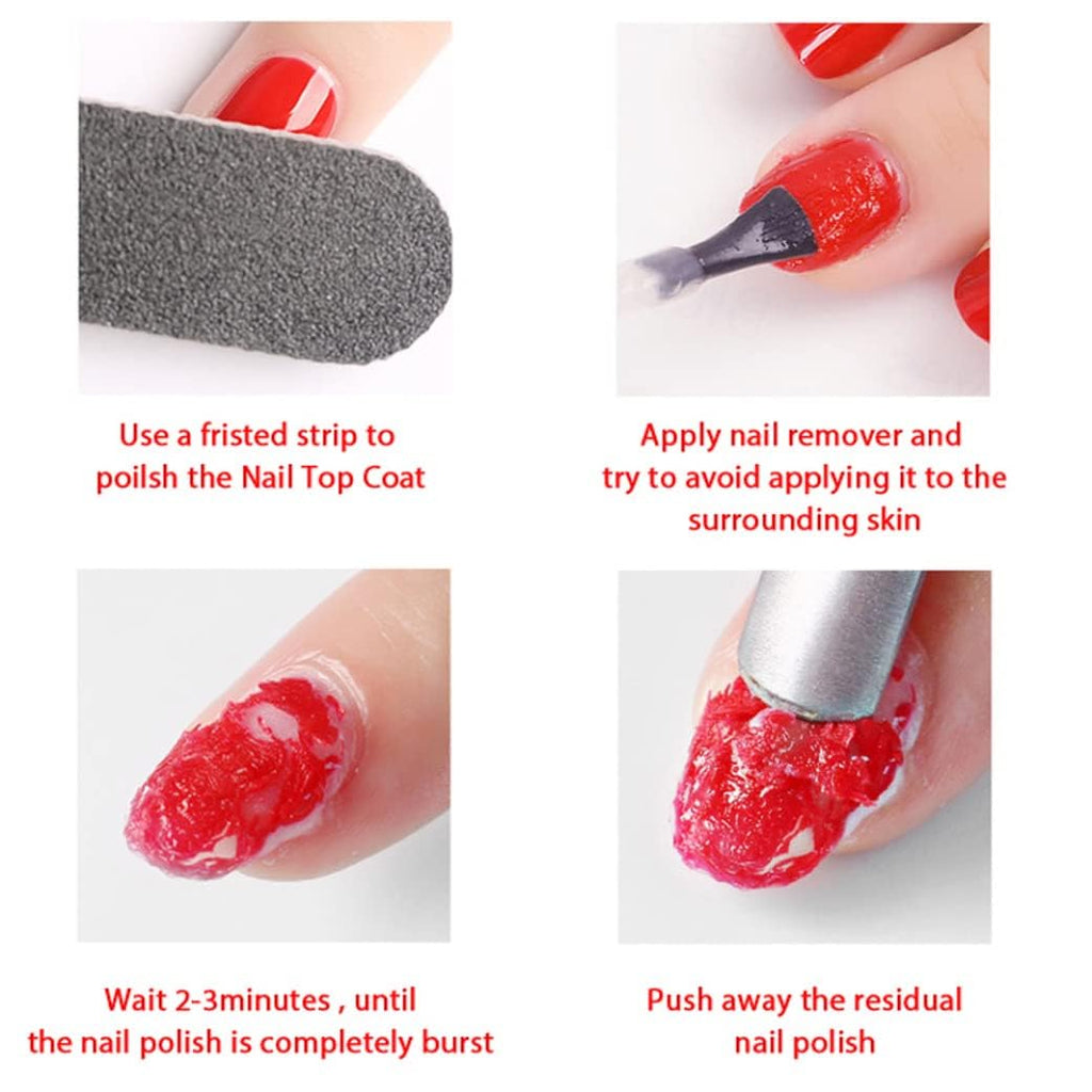 NAILWIND Gel Nail Polish Remover, Cuticle OiL with 6 Step Buffer, Magic Remove Soak-Off Gel Polish, Peel Off In 2-5 Minutes, No Need for Foil, Soaking or Wrapping 3 Pcs Set - Image 5