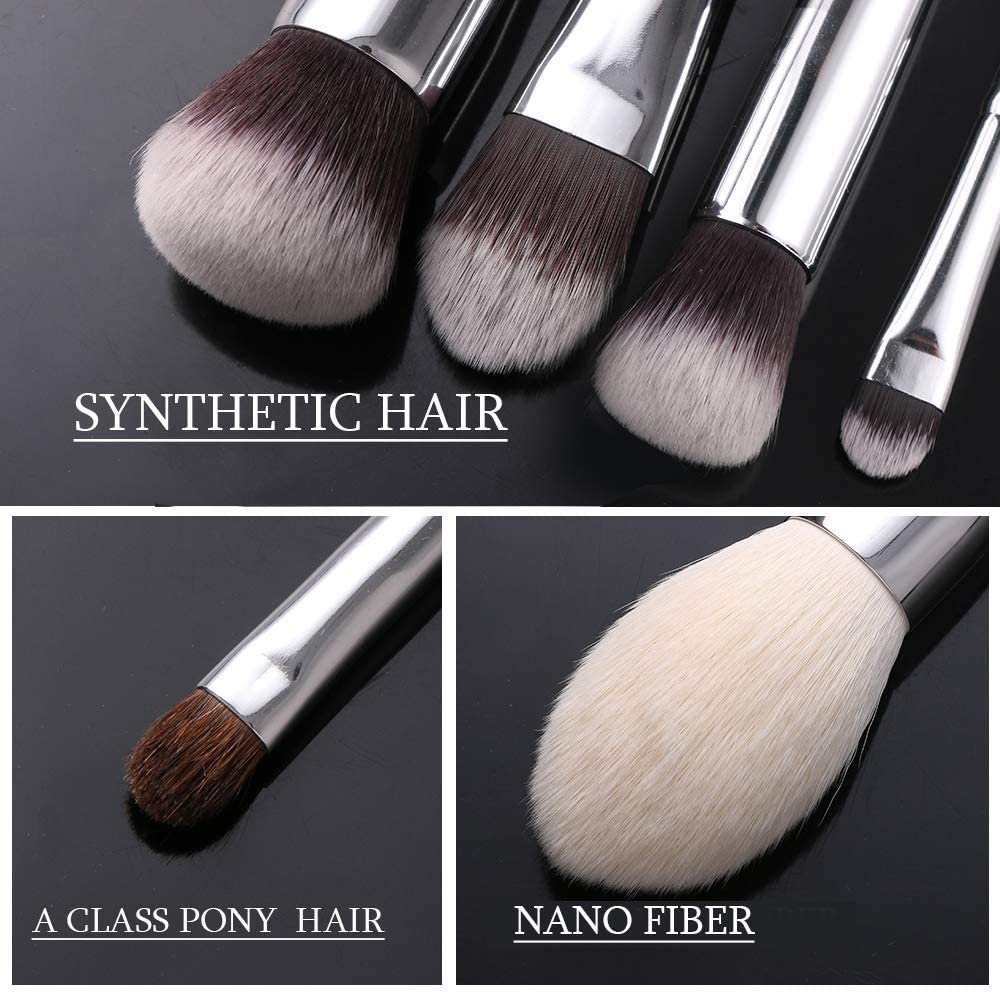 COSLUXE BEILI Professional Makeup Brush Set,Natural Goat Hair Premium Synthetic Kabuki Foundation Face Powder Highlighter Blush Concealer Eye Shadow Blending Eyeliner Make Up Brush B20 - Image 4