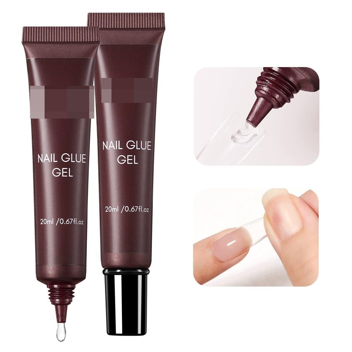MY COLORS Gel Nail Glue, Solid Nail Gel for Soft Gel Nails Tips 20 ML Nail Lamp Needed Multifunctional Nails Tools Strong Adhesive Rhinestone Glue Gel's - Image 2