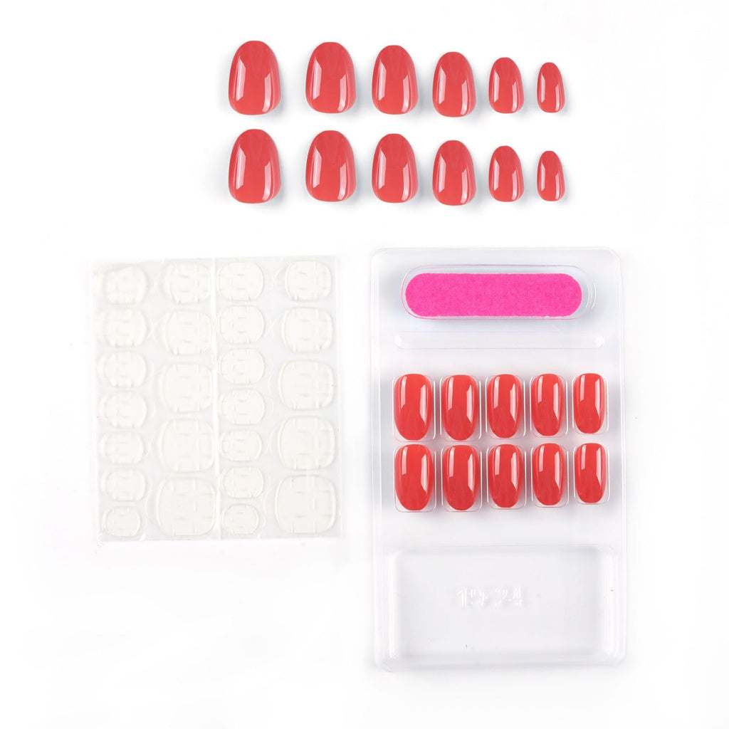 NAILWIND 24 Natural French Short False Nails Acrylic Full Cover Nails,Natural Fake Nails Delicate & Comfortable for Women and Girls (N07, 24 Count -Pack of 1) - Image 11