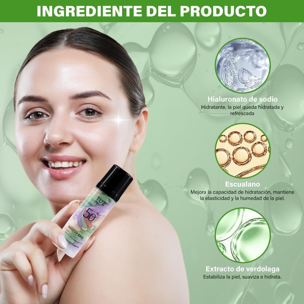 My Colors Avocado 3 in 1 Matte Primer - Pore Minimizing, Long-Lasting Makeup Base 40ml - Image 7