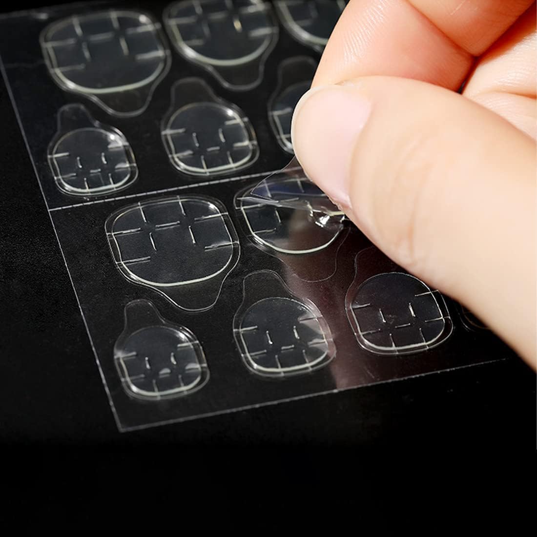 My Colors Double Side Glue Sticker | Press on Nail Sticky Tabs | Waterproof False Tips | Jelly Adhesive Tabs (3 - Sheets, 72 Pcs) - Image 5
