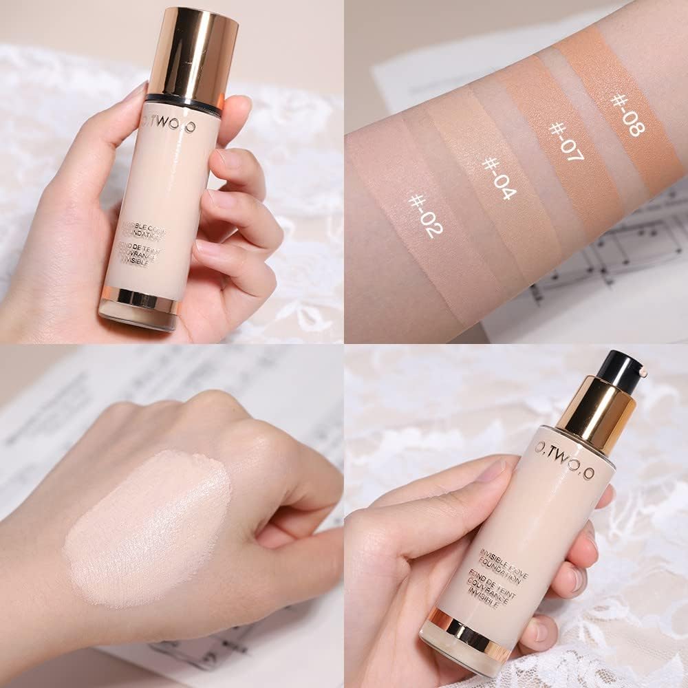 O TWO O GOLD Liquid Foundation, Invisible Full Coverage Makeup Foundation,FACE MAKEUP 30ml (08) - Image 9