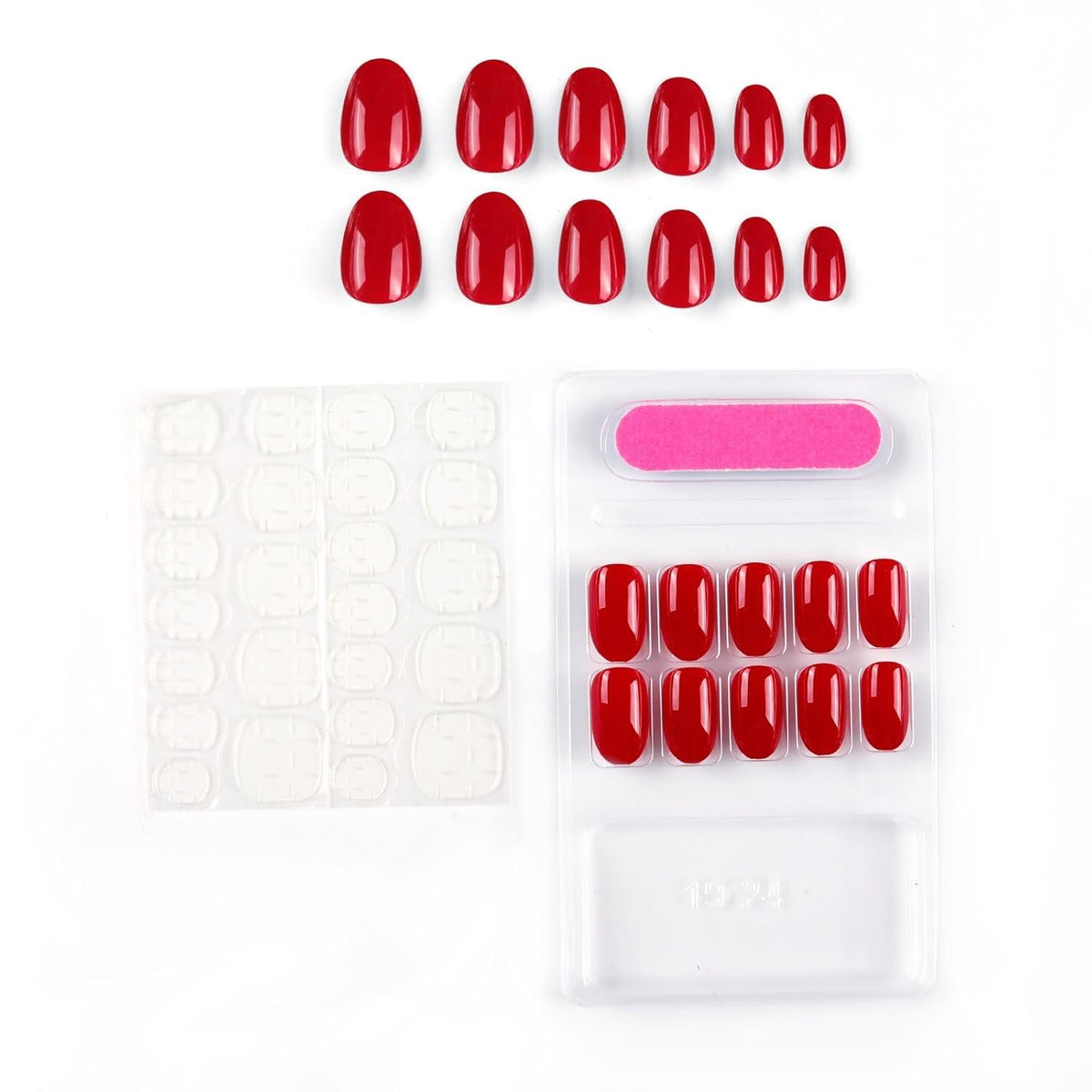 NAILWIND 24 Press on Nails | Natural French Short False Nails | Acrylic Full Cover Nails | Natural Fake Nails Delicate & Comfortable for Women and Girls (V-14) - Image 4