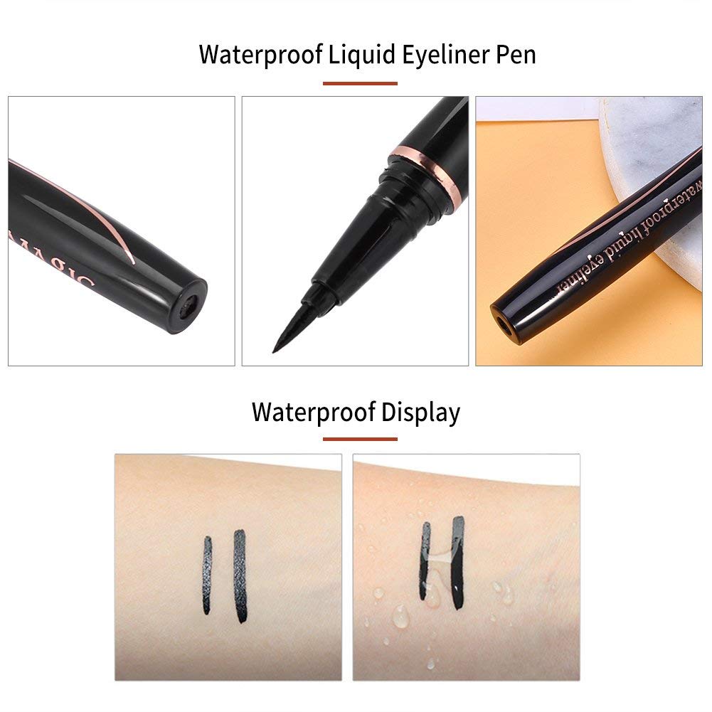 COSLUXE IMAGIC PROfessional Cosmetic Waterproof Long-Lasting Eyeliner Pen Black,2.5g - Image 9