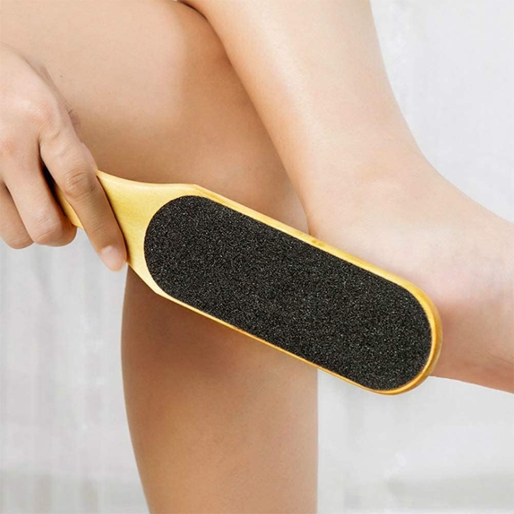Cosluxe Foot File Callus Remover -Wooden Pedi Foot Scrubber Filer for Dead Skin-Double Sided Foot Scraper Exfoliator for Dry and Wet Feet Care - Spa Quality Foot Rasp Grater Pedicure Tools pack of 1 - Image 4