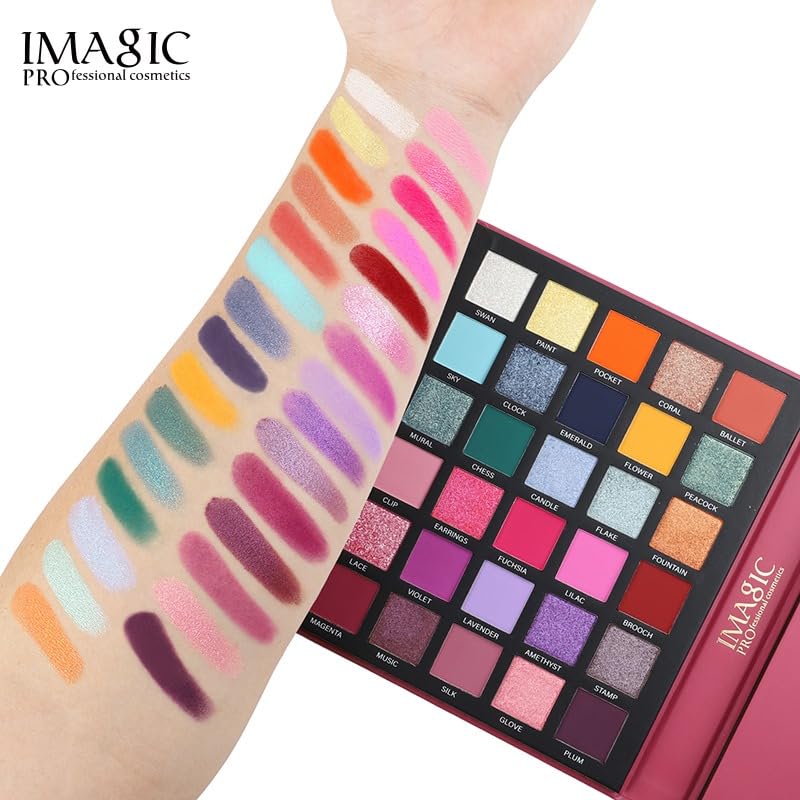 IMAGIC Elegant Makeup Eyeshadow Palette, All In One Set 79 Colors Makeup Kit Matte Shimmer Eye Shadow Highlighters Contour Blush Powder All In One Makeup Palette 99.5g - Image 3