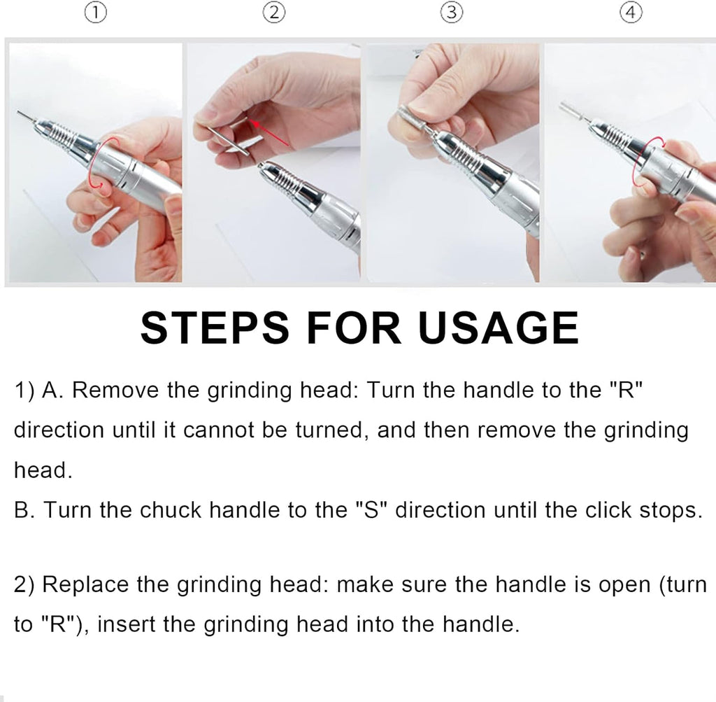NAILWIND 12PCS Nail Drill Bits Set, Wool Felt Nail Grinding Polishing Head Portable Nail Drill Bits Set Accessory, Professional Safety Nail Drill Bits, Wool Polishing Heads for Nail Remover and Nail Polisher - Image 3