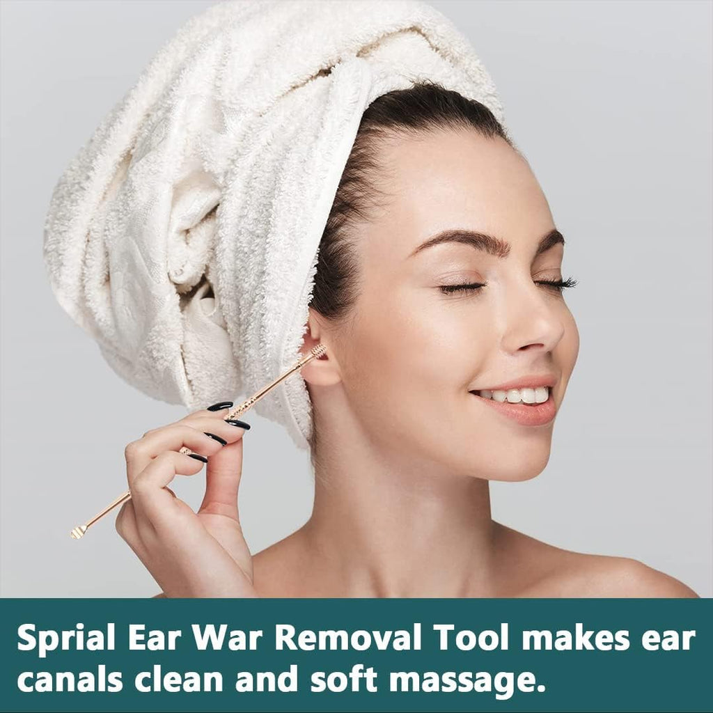 NAILWIND Ear Wax Cleaner Tool Set, Ear Wax Removal Spring Ear Wax Cleaner Tool Set,2 Pcs Professional Ear Cleaner, Stainless Steel 360? Spiral Ear Massage Cleaning Tool with Cleaning Brush and Storage Box - Image 4