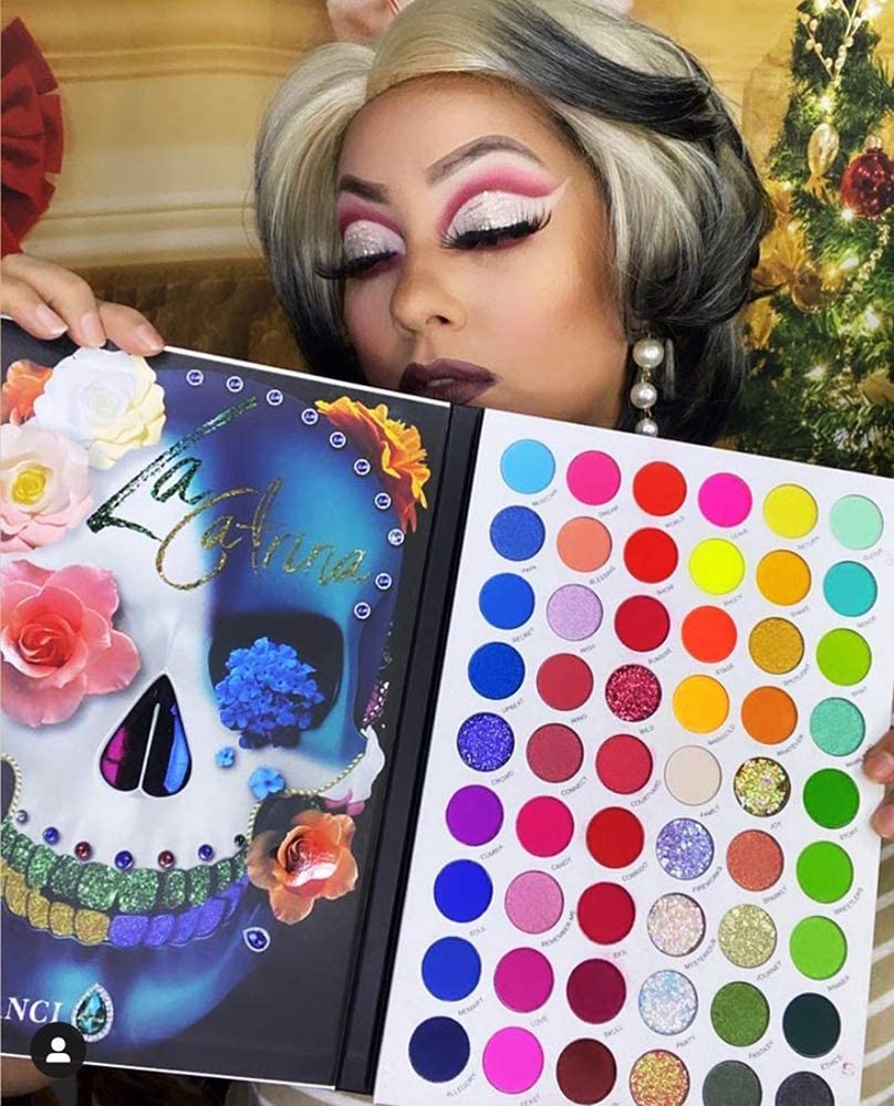 DELANCI Original Big Colorful Eyeshadow Palette Professional 54 Color Board Eye Shadow Bright Neon Glitter Matte Shimmer Makeup Pallet Highly Pigmented Powder Eye Shadow - Image 6