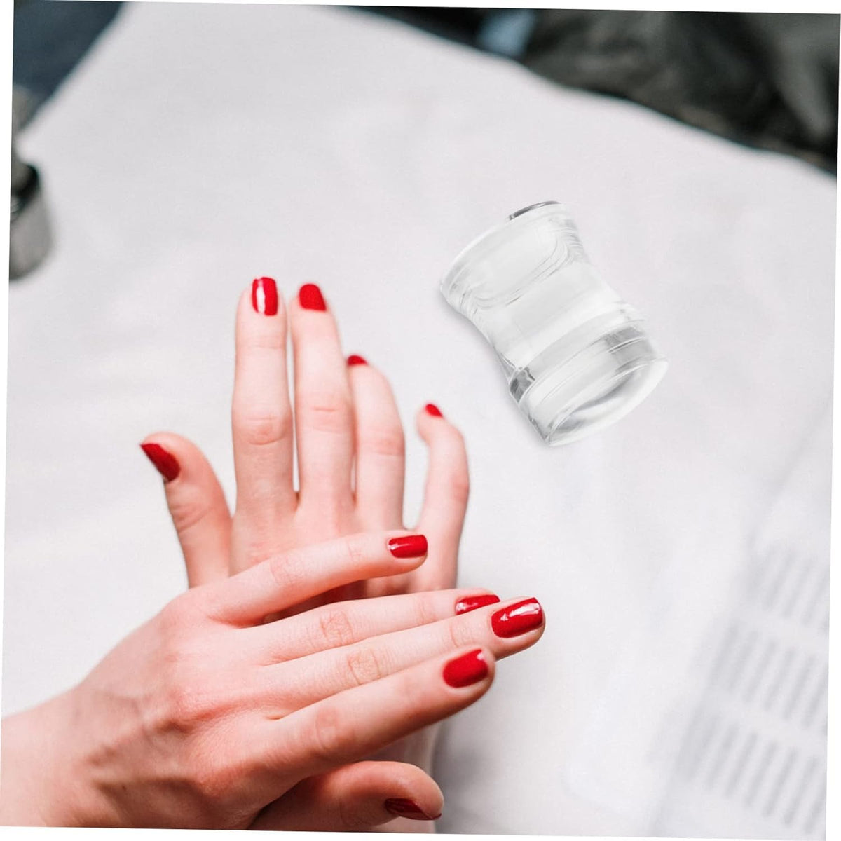 NAILWIND Nail Art Stamper, 3Pcs Clear Silicone Stamping Jelly with Scraper, Nail Art Stamping Stamper Scraper, Nail Stamp French Manicure Kit Suitable for DIY Together with Gel Nail Polish Art Tips Printing Tool Kit - Image 3
