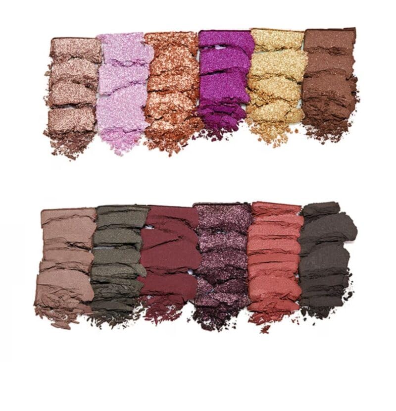 HUDAMOJI Fall Romance 12 Colors Eye Shadow Palette,Makeup Palette Matte Shimmer 12 Colors - Highly Pigmented, Ultra-Blendable, Natural Velvet Texture Eyeshadow Palette 14g - Image 4