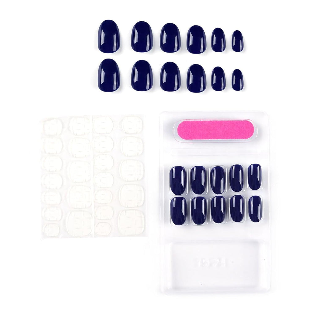 NAILWIND 24 Press on Nails | Natural French Short False Nails | Acrylic Full Cover Nails | Natural Fake Nails Delicate & Comfortable for Women and Girls (V-12) - Image 4