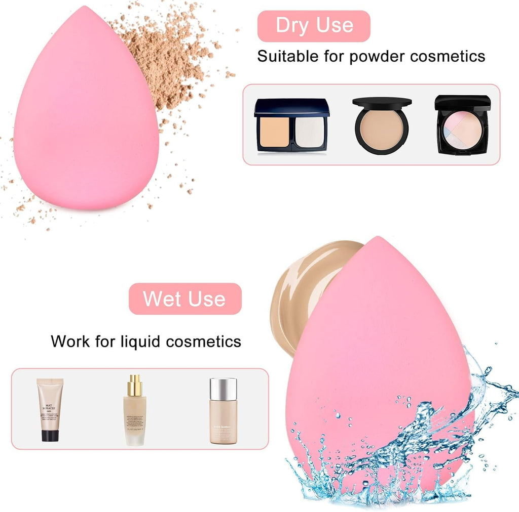 COSLUXE Manual Facial Cleansing Brush & Silicone Face Mask Applicator & Makeup Sponge, Double-Ended Facial Mask Brushes, Facial Sponge Makeup Skin Care Tool Set - Image 7