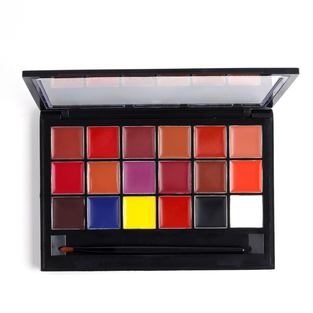 My Colors Professional Lipstick Palette, 18 Shades with Applicator Brush, Multicolour - Image 2