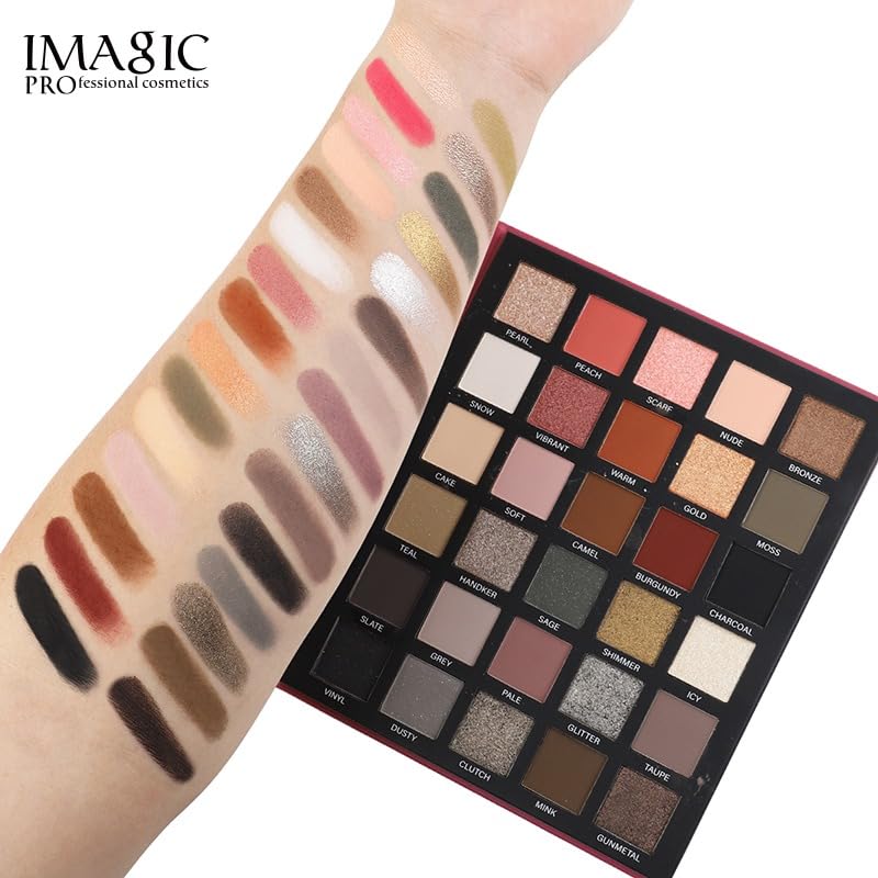 IMAGIC Elegant Makeup Eyeshadow Palette, All In One Set 79 Colors Makeup Kit Matte Shimmer Eye Shadow Highlighters Contour Blush Powder All In One Makeup Palette 99.5g - Image 4