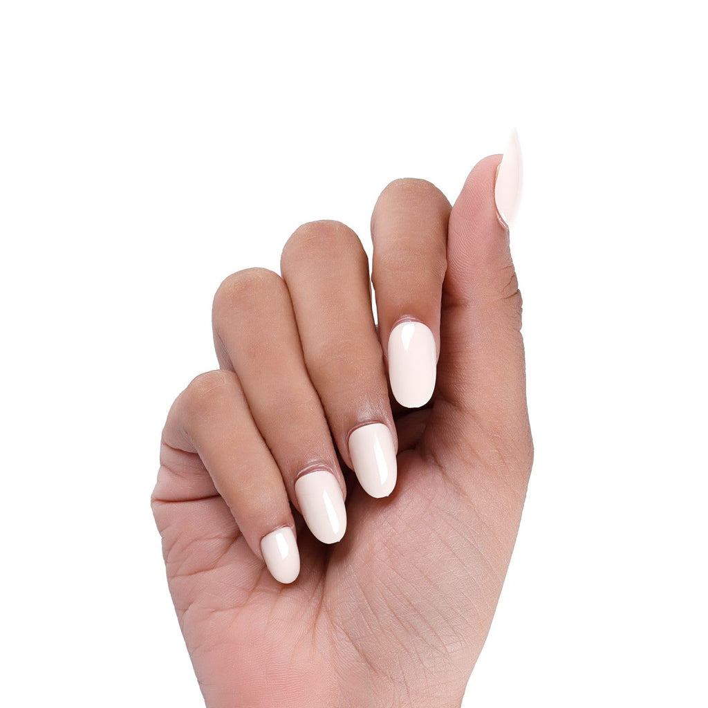 NAILWIND 24 Natural French Short False Nails Acrylic Full Cover Nails,Natural Fake Nails Delicate & Comfortable for Women and Girls (N23, 24 Count -Pack of 1) - Image 4