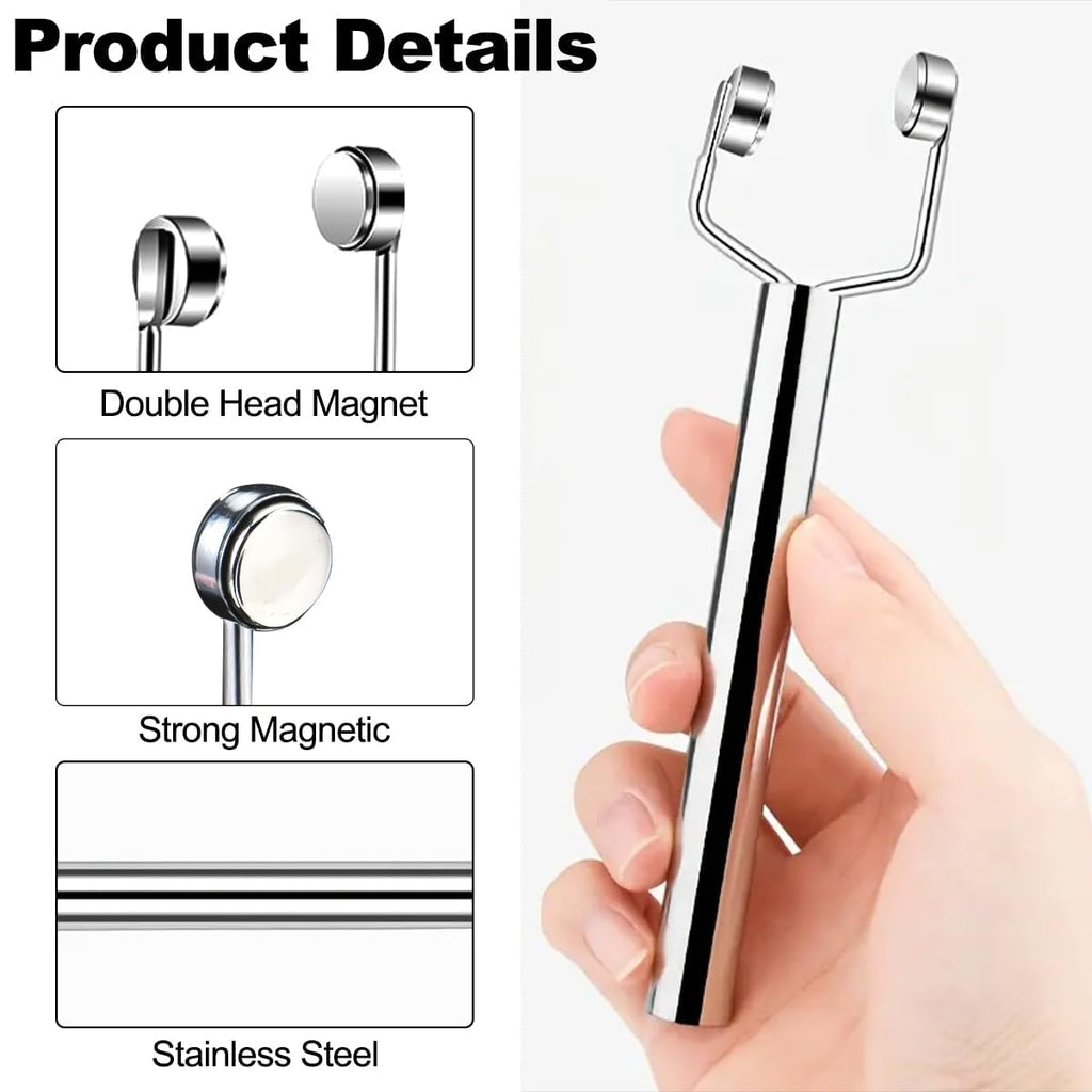 NAILWIND 3 IN 1 Nail Magnet Tool Y Shape Cat Eye Gel Polish Nail Magnet Pens, Powerful Force 3D Magnetic Double Head Multifunctional Design Portable Handheld for Salon Studio Home Manicure - Image 8