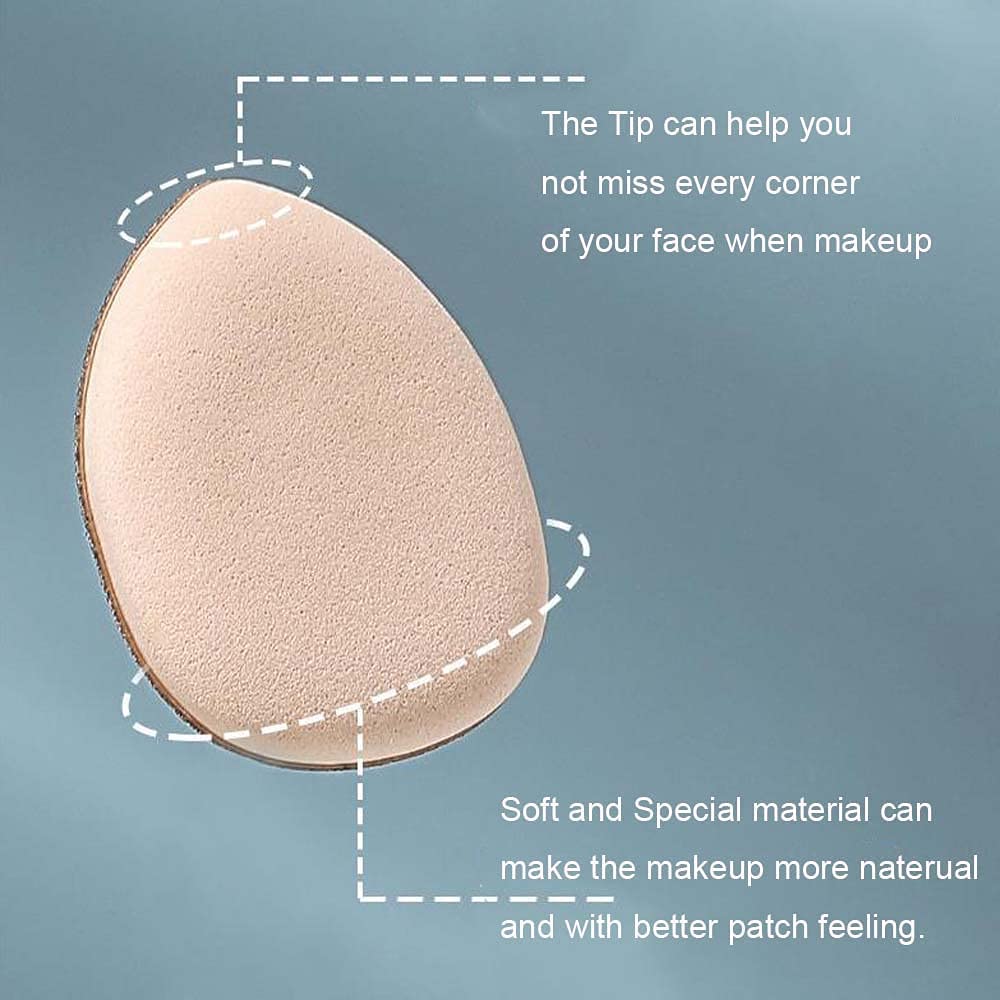 COSLUXE Mini Finger Powder Puff 4 pcs Finger Makeup finger beauty blender Sponges, Mini Soft Cosmetic Finger Puff, Perfect for Foundation, BB Cushion, Cream, Concealer - Image 7