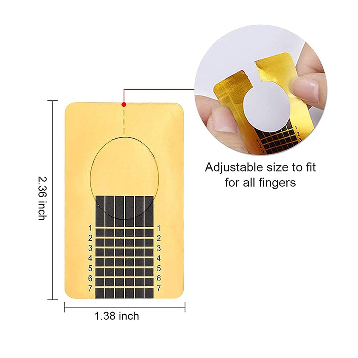 NAILWIND Nail Forms for Acrylic Nails,Polygel Nail Forms,Nail Extension Tips Guide Paper Sticker for Nail Art Gel For Acrylic, UV Gel, Salon (Heart shape - Clear, 500 PCS) - Image 6
