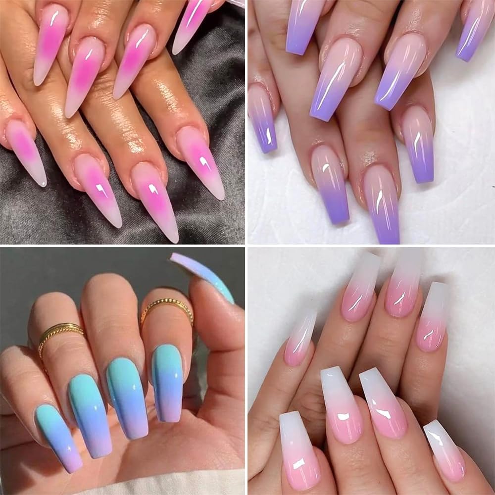 NAILWIND Nail Sponge 1 Metal Grabber with Mini Replaceable Nail Sponges Blocks for Ombre Nail Art, Stamping Tools Nail Art Tools Nail (180 Pcs) - Image 6