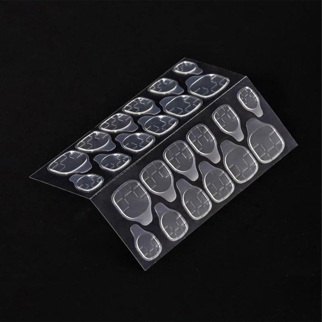 My Colors Double Side Glue Sticker | Press on Nail Sticky Tabs | Waterproof False Tips | Jelly Adhesive Tabs (3 - Sheets, 72 Pcs) - Image 4