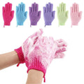COSLUXE Double Sided Exfoliating Gloves Body Scrubber Scrubbing Glove Bath Mitts Scrubs for Shower, Body Spa Massage Dead Skin Cell Remover, for Men,Women and Children (1 Pairs)